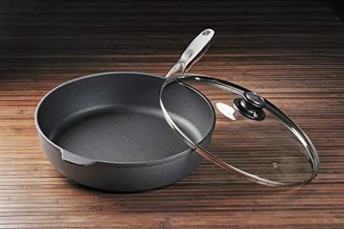 Dishwasher and Oven Safe 12.5 Inch Nonstick Saute Pan with Lid