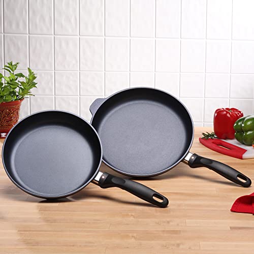 Swiss Diamond Non-Stick 9.5" & 11" Frying Pan Set, Oven Safe Aluminum Cookware
