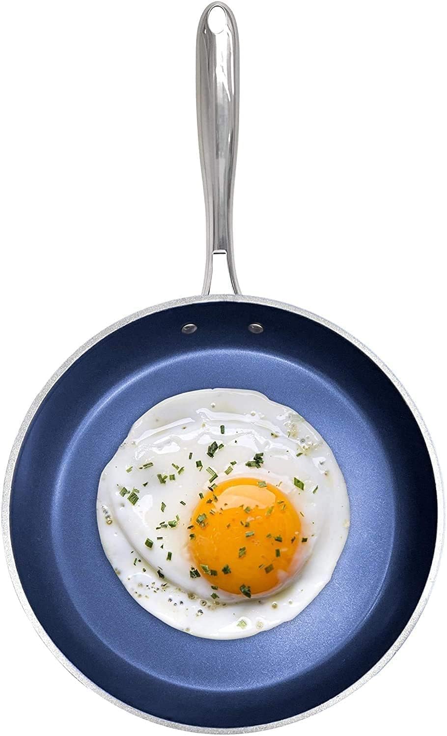 8 Inch Blue Granitestone Non Stick Frying Pan for Healthy Cooking